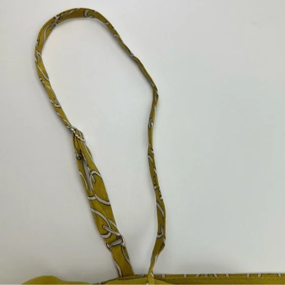 L'AGENCE Jane‎ Chain Print 100% Silk Camisole Goldchamp Womens Tank Large NEW